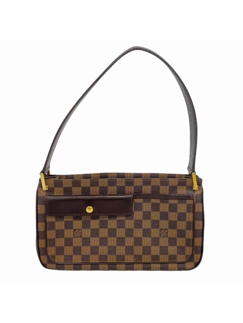 Louis Vuitton Shoulder Bag Damier Aubagne Ebene